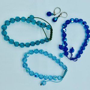 Adrienne Designs 3 piece bracelet set with earrings